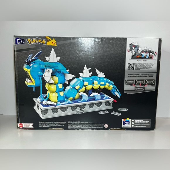 Mega Pokemon Motion Gyarados - 2186 Briques - Jouet De Construction Mécanisé - Neuf